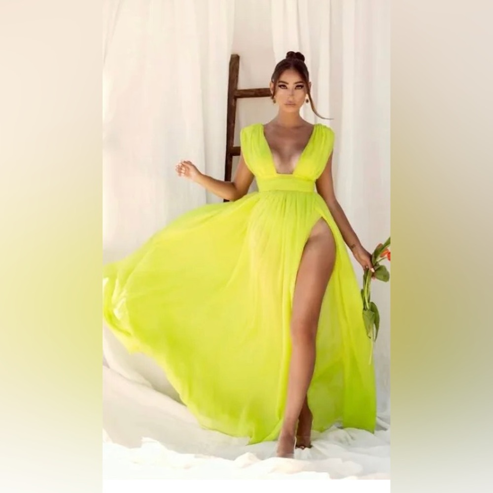 Lime green MissCircle Dress